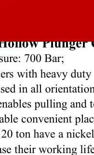 ToughTorq hollow-plunger hydraulic cylinders